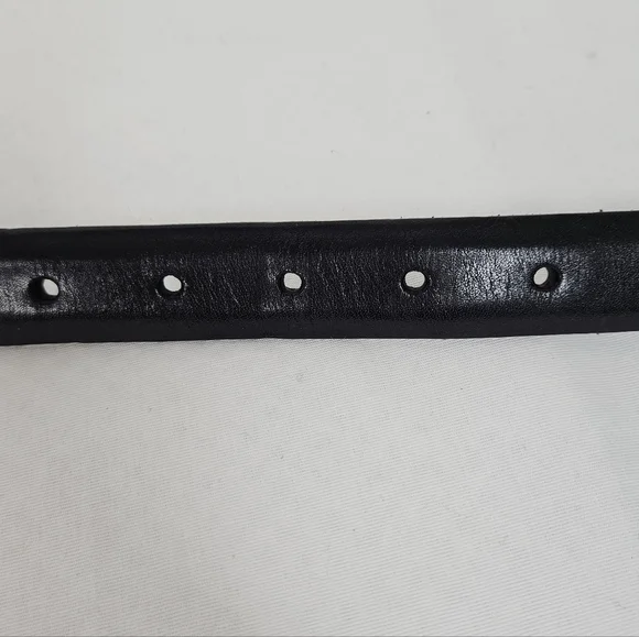 Brighton Black Leather Western Belt Silver Stud Buckle Size 34 USA Made - Picture 10 of 12